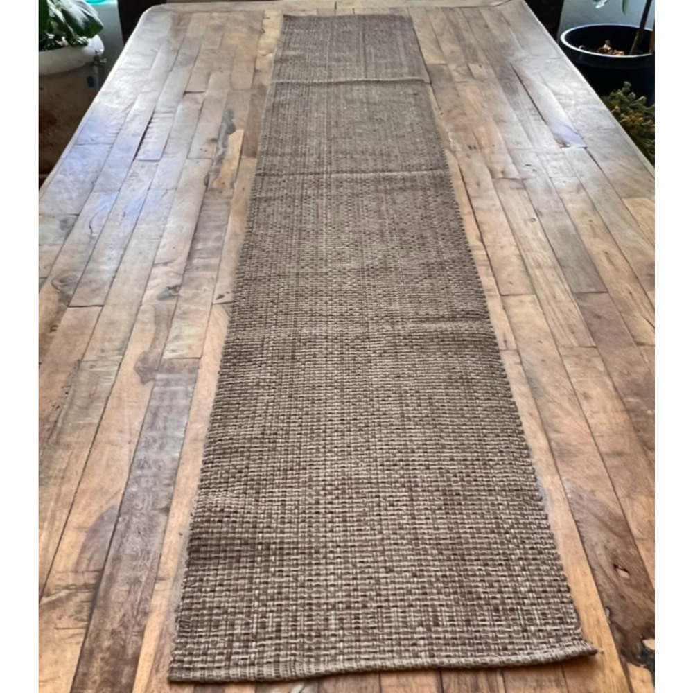 Natural Fiber Table Runner 72 x 13" Jute Natural Minimalist Neutral Beach House